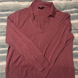 J. Crew Women's V-Neck Sweater in Plum